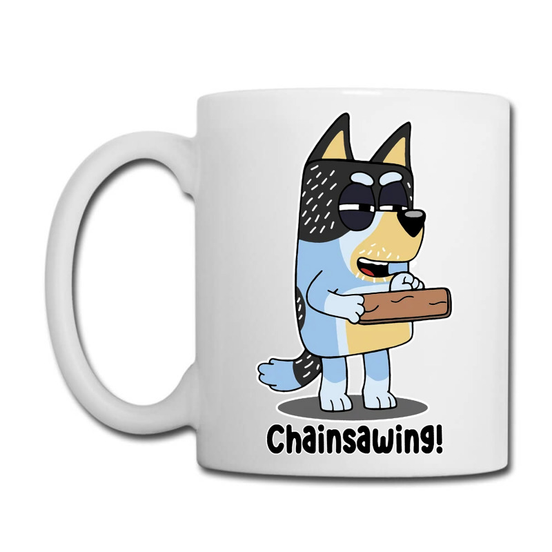 Custom Bluey Chainsaw Coffee Mug By Cm-arts - Artistshot