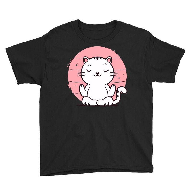 Kitten Meditating Youth Tee by RichardRiari | Artistshot