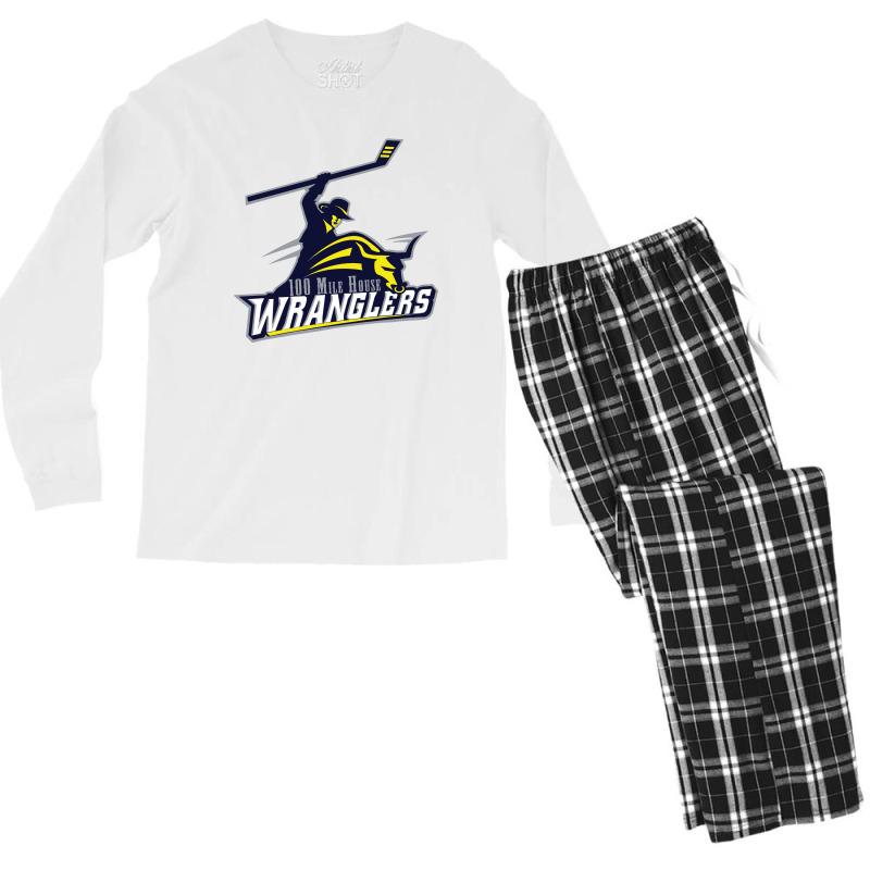 100 Mile House Wranglers Men's Long Sleeve Pajama Set | Artistshot