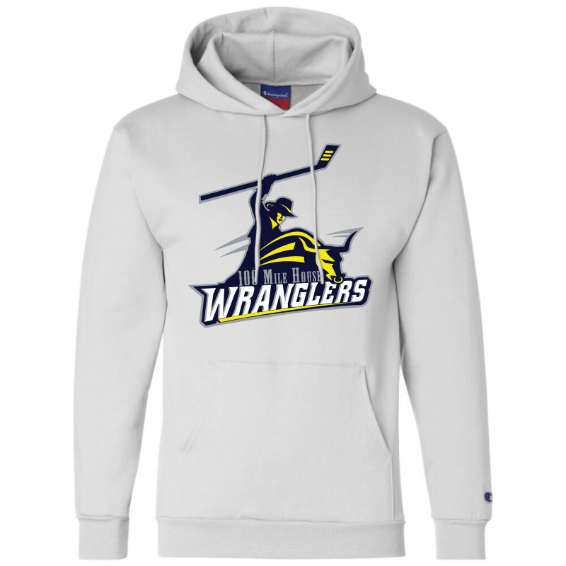 100 Mile House Wranglers Champion Hoodie | Artistshot