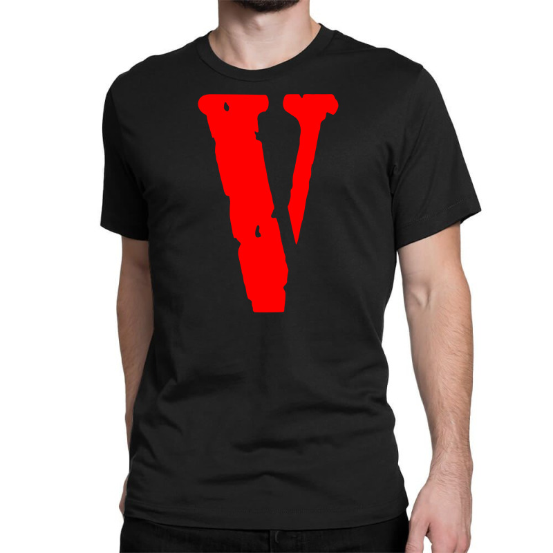 Custom Vlone Red Classic T shirt By Sumaweken Artistshot