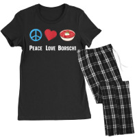 Peace Love Borscht - Slavic Soup Borscht Day Gifts Women's Pajamas Set | Artistshot