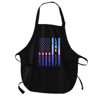 Lake Life American Flag Dock Sunset Wakeboarder Power Boat Tank Top Medium-length Apron | Artistshot