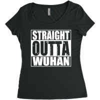 Vm   Straight Outta Wuhan (ade) Women's Triblend Scoop T-shirt | Artistshot