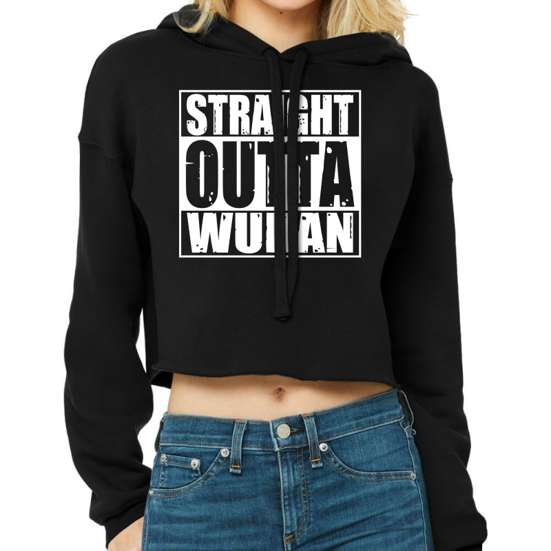 Vm   Straight Outta Wuhan (ade) Cropped Hoodie | Artistshot