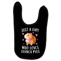 Just A Girl Who Loves Guinea Pigs Funny Cavy Gifts For Girls Long Slee Baby Bibs | Artistshot