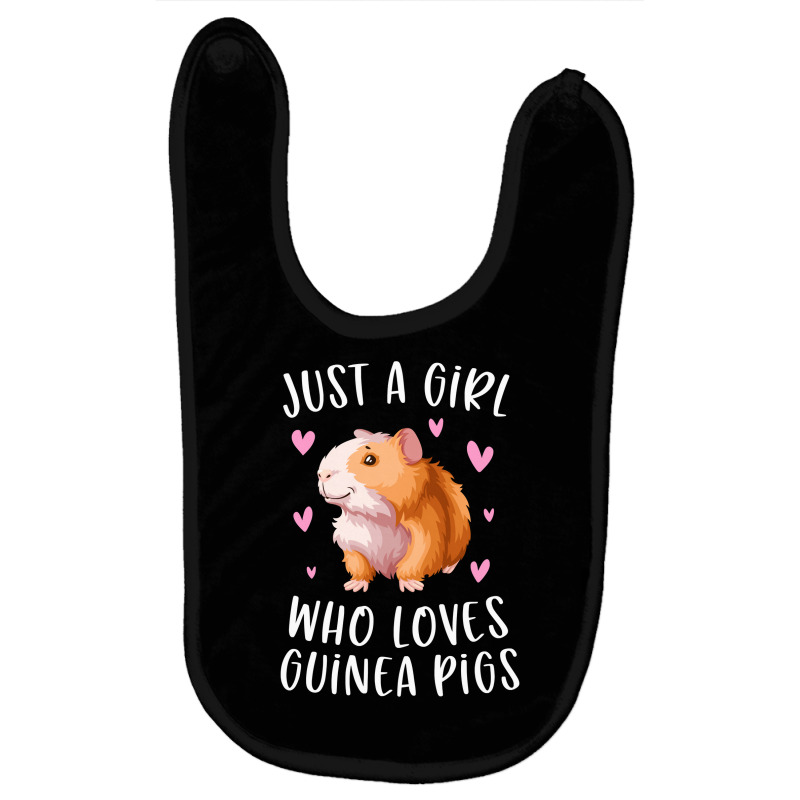 Just A Girl Who Loves Guinea Pigs Funny Cavy Gifts For Girls Long Slee Baby Bibs | Artistshot