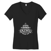 Husband Father King Blessed Man Women's V-neck T-shirt | Artistshot