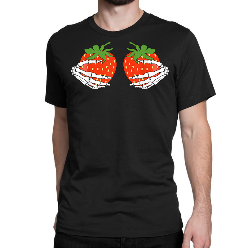 Custom Funny Halloween Costume Fruit Bra Skeleton Hands Strawberry