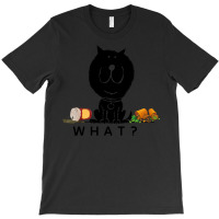 What Cat T  Shirt What Cat Shirt, Funny Black Cat , Cat Lover , Cat Wi T-shirt | Artistshot