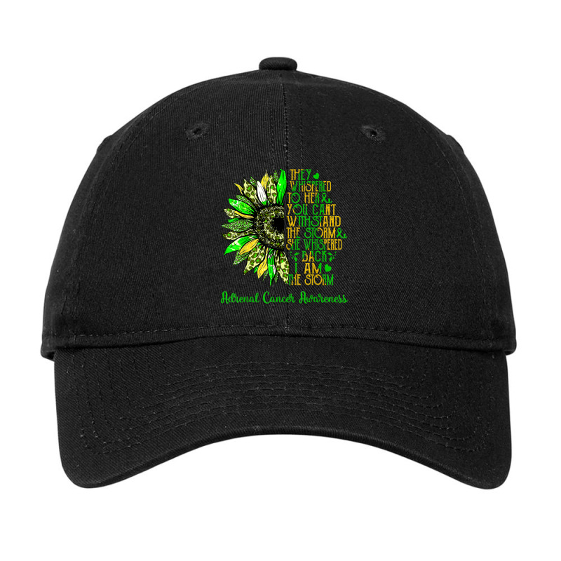 I'm The Storm Sunflower Leopard Adrenal Cancer Warrior Adjustable Cap | Artistshot