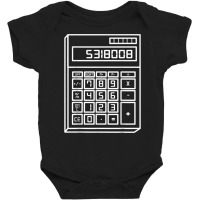 Funny Boobies Calculator T Shirt Baby Bodysuit | Artistshot