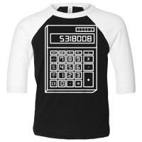 Funny Boobies Calculator T Shirt Toddler 3/4 Sleeve Tee | Artistshot