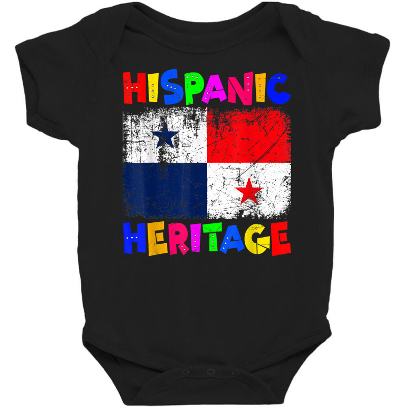 National Hispanic Heritage Month Latino Panama Flag T Shirt Baby Bodysuit by smarrgialarc | Artistshot