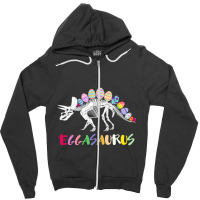 Funny Eggasaurus Stegosaurus Egg Dinosaur Happy Easter Day Zipper Hoodie | Artistshot