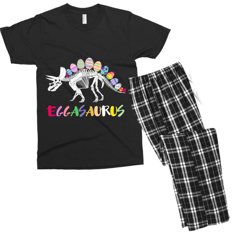 Funny Eggasaurus Stegosaurus Egg Dinosaur Happy Easter Day Men's T-shirt Pajama Set | Artistshot