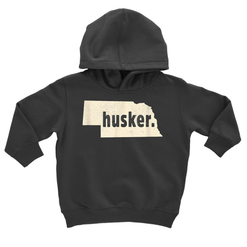 Nebraska State Nickname Husker [distressed] T Shirt Toddler Hoodie by smarrgialarc | Artistshot