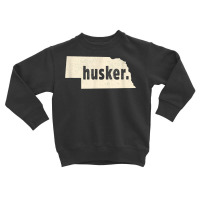 Nebraska State Nickname Husker [distressed] T Shirt Toddler Sweatshirt | Artistshot