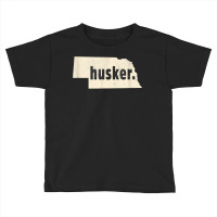 Nebraska State Nickname Husker [distressed] T Shirt Toddler T-shirt | Artistshot