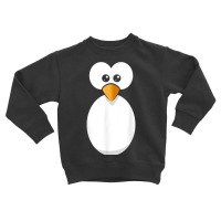 Funny Penguin Face Design Or Easy Costume Black Penguin T Shirt Toddler Sweatshirt | Artistshot