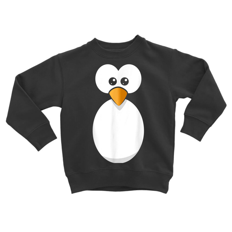 Funny Penguin Face Design Or Easy Costume Black Penguin T Shirt Toddler Sweatshirt | Artistshot