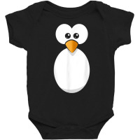 Funny Penguin Face Design Or Easy Costume Black Penguin T Shirt Baby Bodysuit | Artistshot