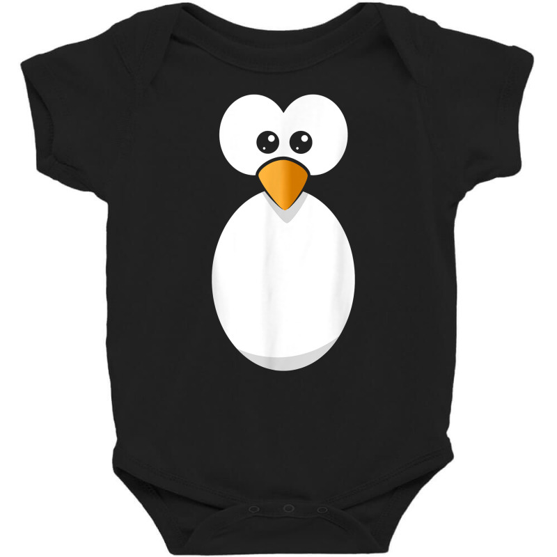 Funny Penguin Face Design Or Easy Costume Black Penguin T Shirt Baby Bodysuit | Artistshot