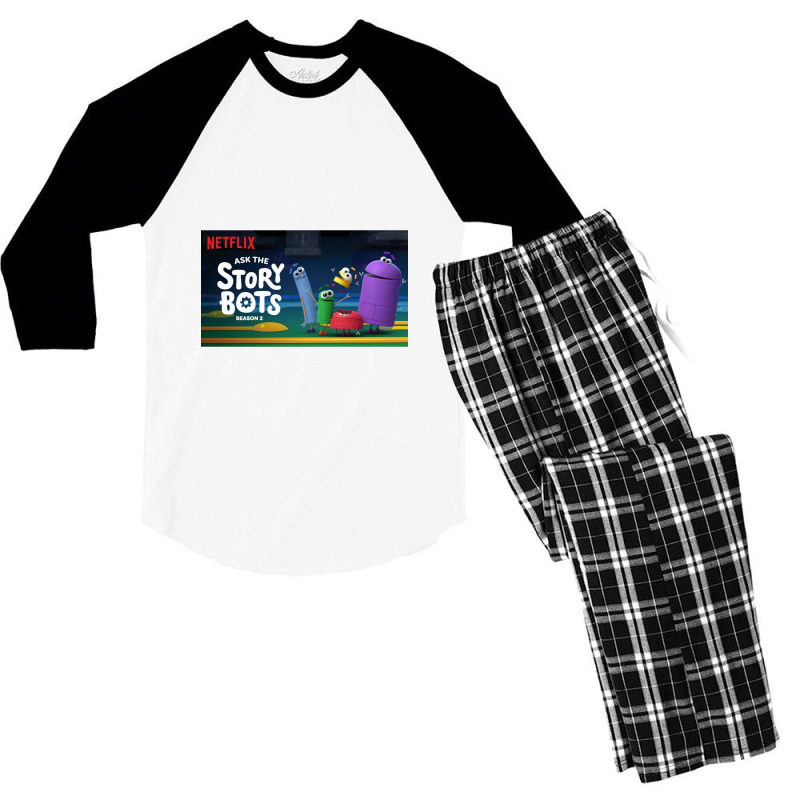 Ask The Storybots Men's 3/4 Sleeve Pajama Set by yaukhti | Artistshot