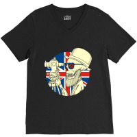 British Surveyor V-neck Tee | Artistshot