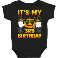 Kids Halloween Birthday 3 Year Old Boy Girl 3rd Birthday Costume T Shi Baby Bodysuit | Artistshot