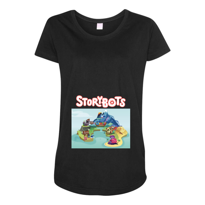 Ask The Storybots Maternity Scoop Neck T-shirt by yaukhti | Artistshot