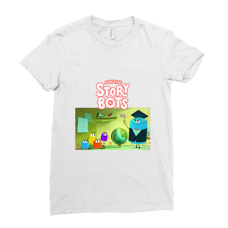 Ask The Storybots Ladies Fitted T-Shirt by yaukhti | Artistshot