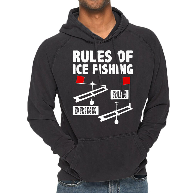 Rules Of Ice Fishing Drink Run Ice Fisher Fishing Rod Fish Premium