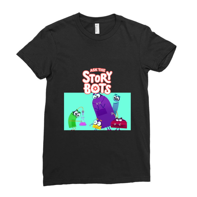 Ask The Storybots Ladies Fitted T-Shirt by yaukhti | Artistshot