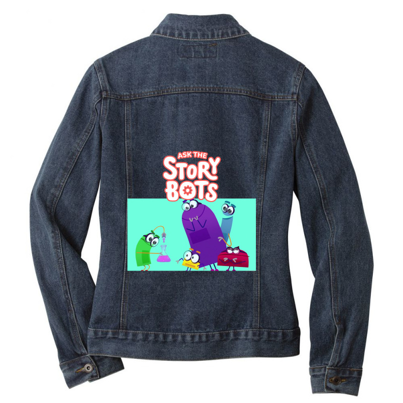 Ask The Storybots Ladies Denim Jacket by yaukhti | Artistshot