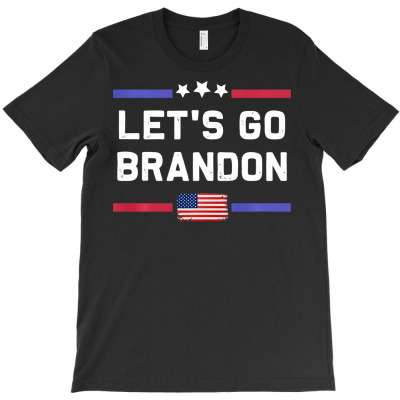 Lets Go Brandon Anti Liberal Us Flag Long Sleeve T-shirt Designed By Fricke