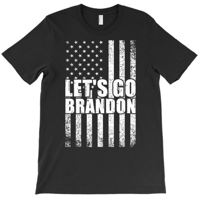 Let's Go Brandon  Anti Liberal Us Flag Long Sleeve T Shirt T-shirt Designed By Fricke