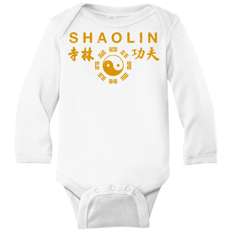 Shaolin Kung Fu Chinese Martial Arts Training Pullover Hoodie Long Sleeve Baby Bodysuit | Artistshot