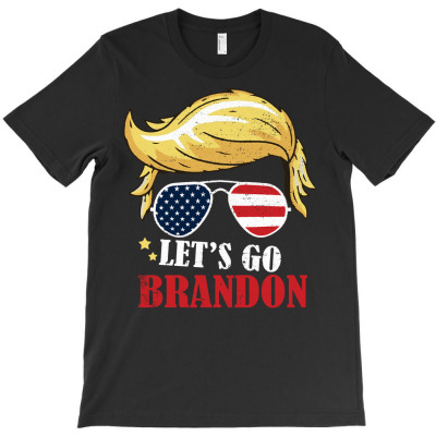 Let's Go Brandonanti Liberal Us Flag Pullover Hoodie T-shirt Designed By Fricke