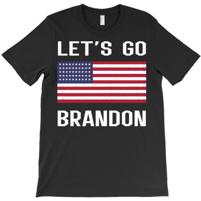 Let's Go Brandon  Anti Liberal Us Flag Pullover Hoodie T-shirt Designed By Fricke