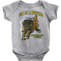 Guy On A Buffalo Punch That Cougar In The Face T Shirt Baby Bodysuit | Artistshot