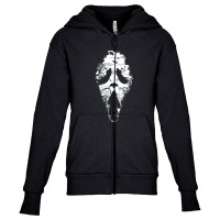 Scream Reaper Mask Youth Zipper Hoodie | Artistshot