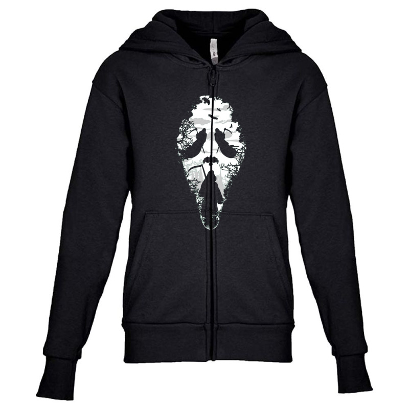 Scream Reaper Mask Youth Zipper Hoodie by suapinnasi | Artistshot