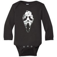 Scream Reaper Mask Long Sleeve Baby Bodysuit | Artistshot