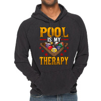 Mens Pool Is My Therapy Billiards Player Snooker T Shirt Vintage Hoodie | Artistshot