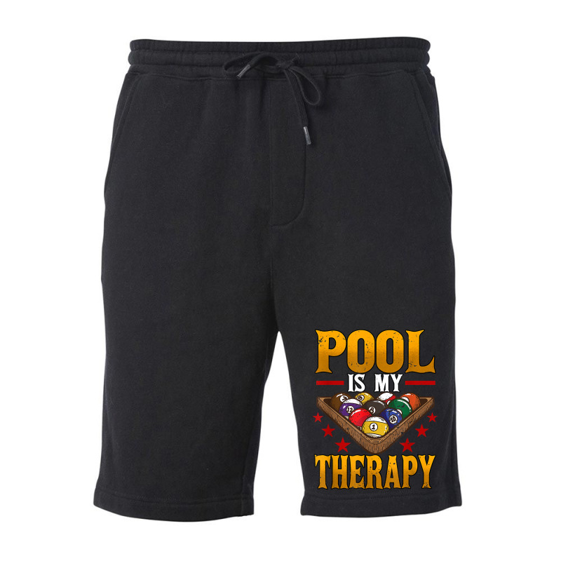 Mens Pool Is My Therapy Billiards Player Snooker T Shirt Fleece Short | Artistshot