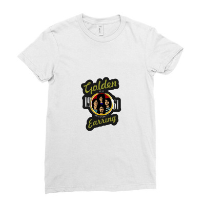 Golden Earring Ladies Fitted T-shirt Designed By Dgun Shop