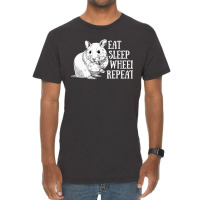 Eat Sleep Wheel Repeat Hamster Lovers Cute And Funny Design Premium Vintage T-shirt | Artistshot