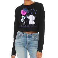 Elephant Irritable Bowel Syndrome Awareness Cropped Sweater | Artistshot