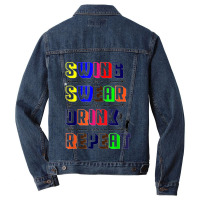 Swing Swear Drink Repeat Golf Love Design Men Denim Jacket | Artistshot